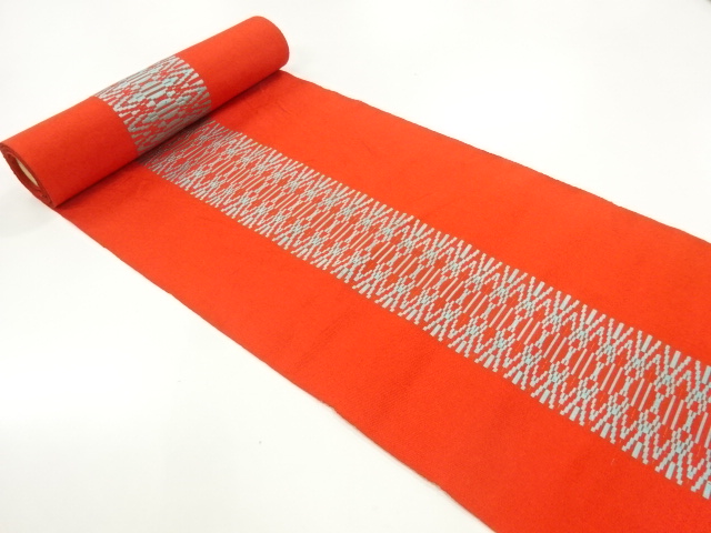 JAPANESE KIMONO / ANTIQUE BOLT FOR HASSUN OBI / SILK / CHIKUZEN HAKATA